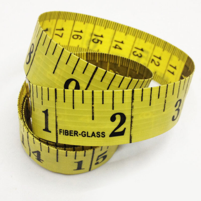 150cm/60 "corpo de medição régua costura alfaiate fita medida centímetro costura fita de medição suave cor aleatória