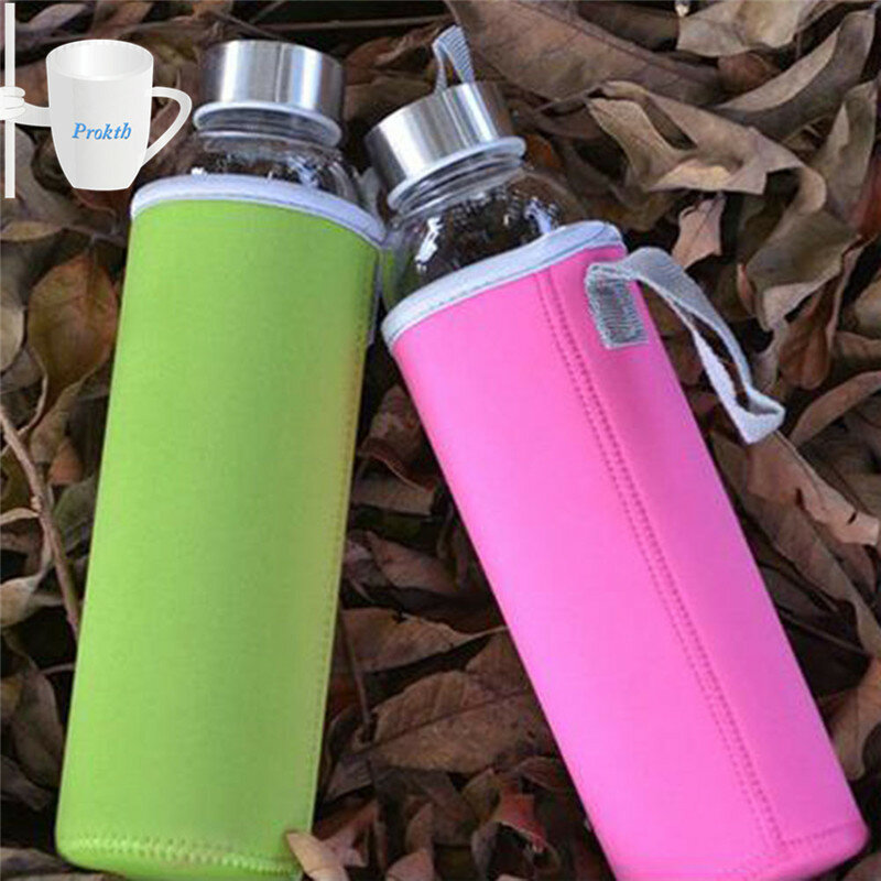 1 Pcs 550ml 18.5*6.8cm Sport Water Bottle Cover Neoprene Insulator Sleeve Bag Case Pouch Available in 7 Colors