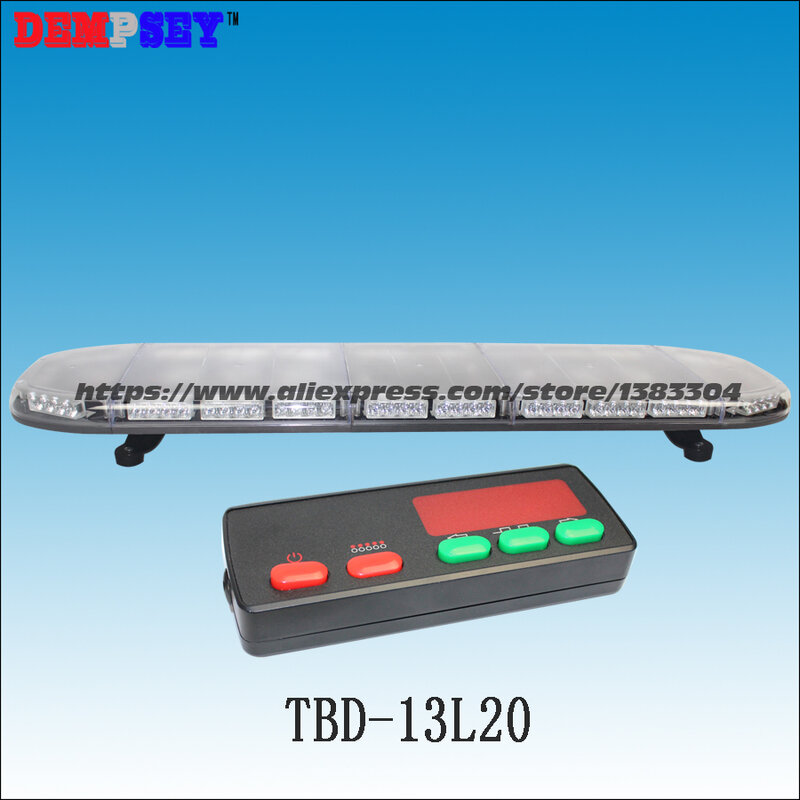 TBD-13L25 High quality LED Super bright lightbar,Blue&Red emergency lightbar,Car Roof Strobe warning lightbar,with controller-3K