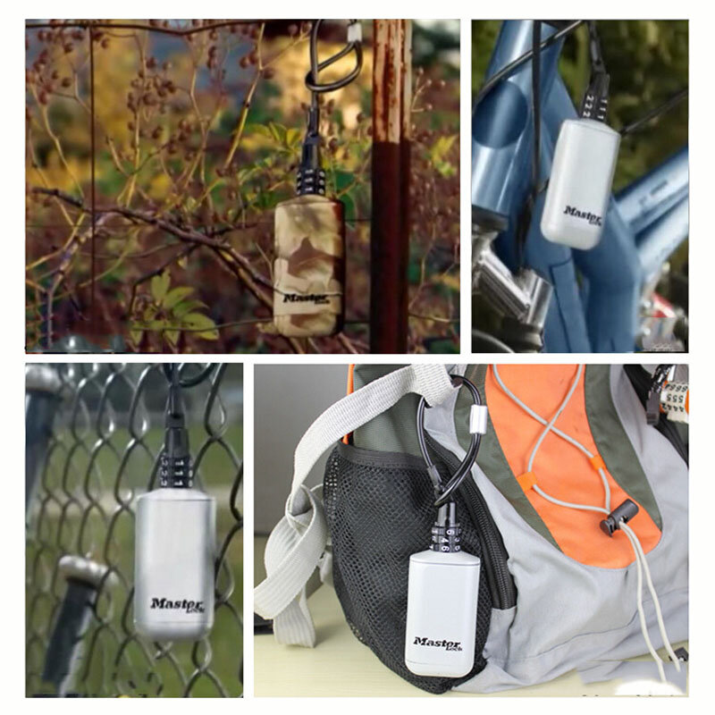 Mini coffre-fort à clés en alliage de zinc, boîte de rangement portable, sac à dos extérieur, avec mot de passe GNE