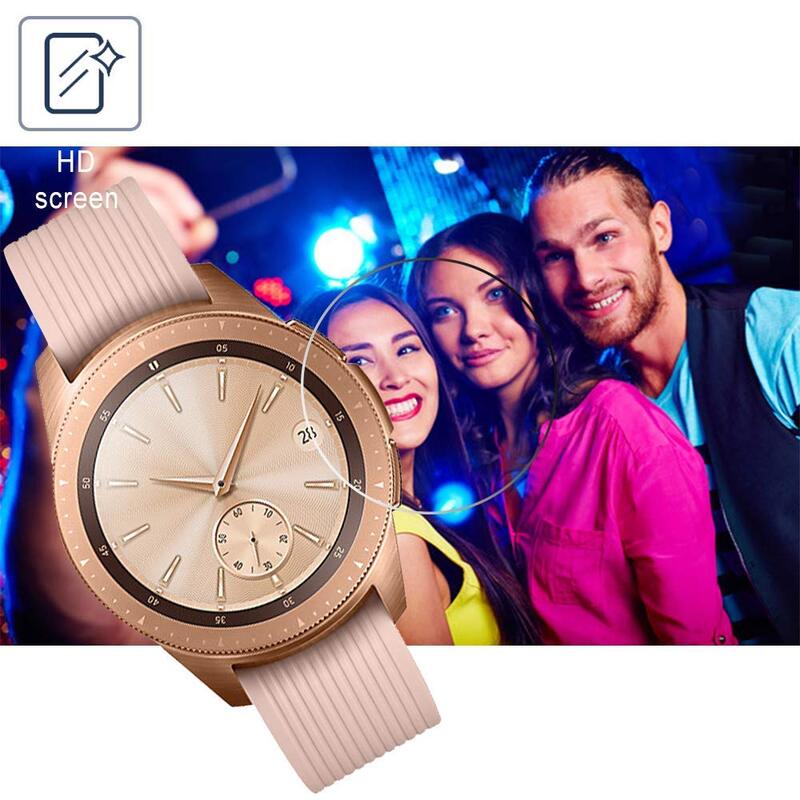Protector de pantalla para reloj inteligente, película protectora de vidrio templado para Samsung Galaxy Watch, 42mm, 46mm, SM-R800, R810, 5 uds.
