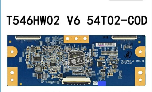 T546HW02 Logic Board para tela, V6, 54T02-C0D, 54T02-COD, T-CON Connect Board
