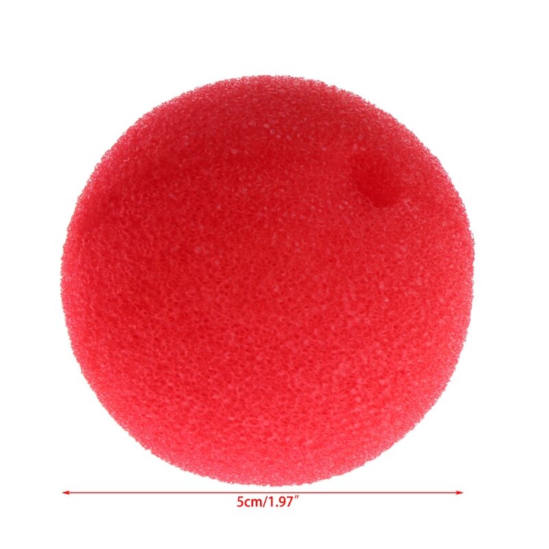 10Pcs Sponge Ball Clown Nose For Christmas Halloween Costume Party Toy