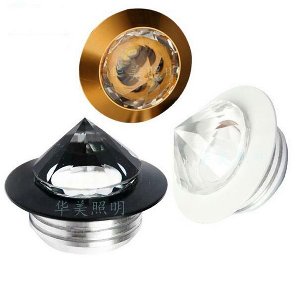 Mini światło punktowe kryształ diament szafka oprawy LED lampa sufitowa 110 V 220 V biżuteria wyświetlacz wystrój pokoju ciepły biały