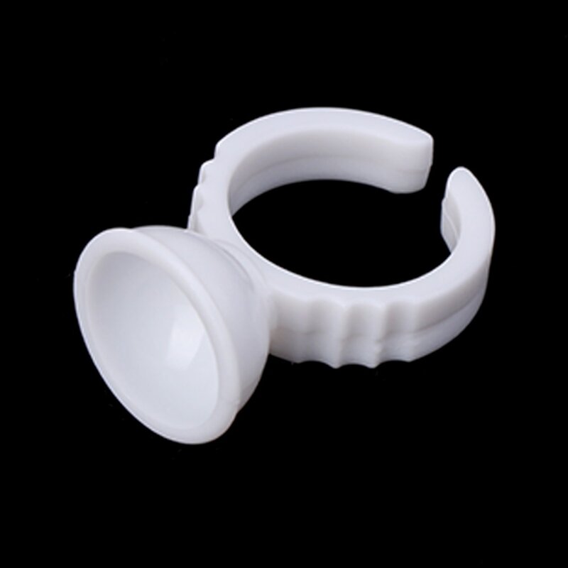 100Pcs Disposable Permanent Makeup Ring No Divider Tattoo Ink Pigment Holder Cup  Size S/M/L