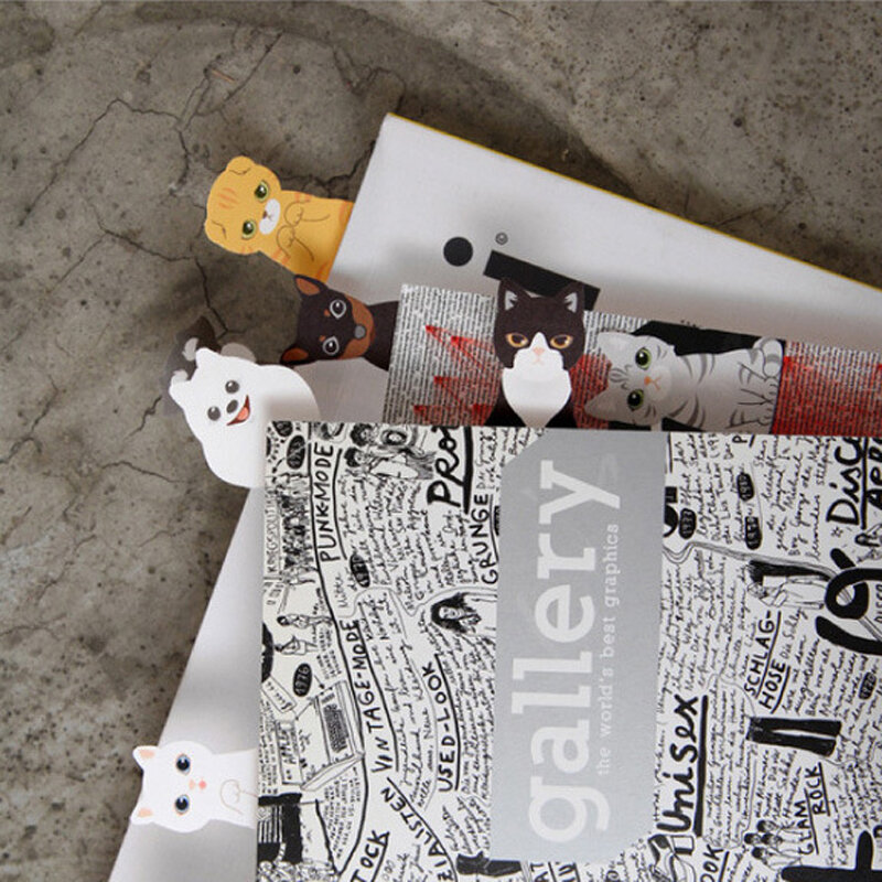 1 Pc Katze Memo Pads Sticky Notes Schule Bürobedarf Schreibwaren