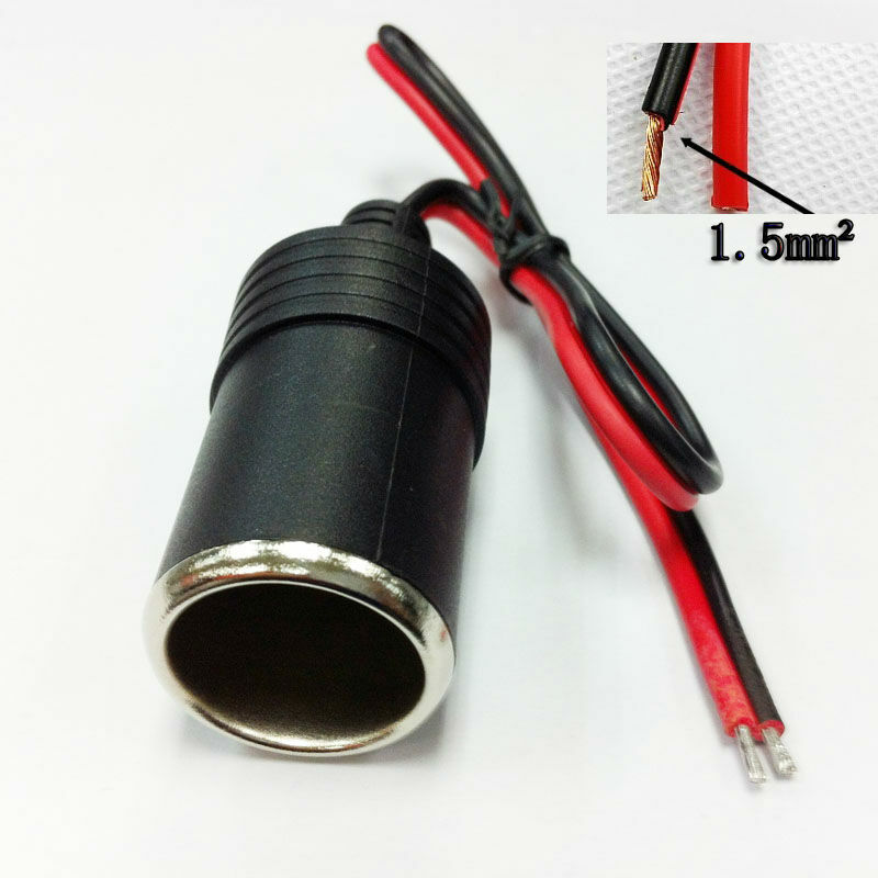12v 18A Max.360W  Female Car Cigarette Lighter Charger cable Female Socket Plug Connector Adapter