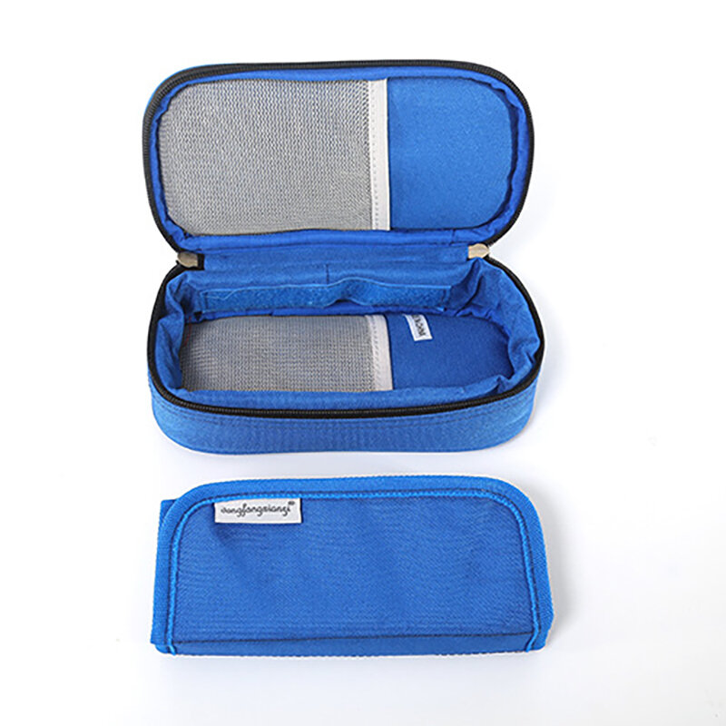 Tragbare Diabetiker Insulin Eis Pack Kühler Taschen Protector Fall Injektor Funktionellen Taschen Bolsa Termica Grad Celsius Display