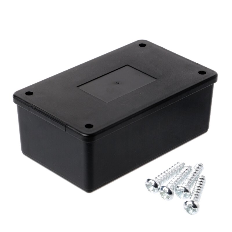 Wodoodporna ABS plastikowa obudowa elektroniczna pudełko projektowe Case czarny 105x64x40mm