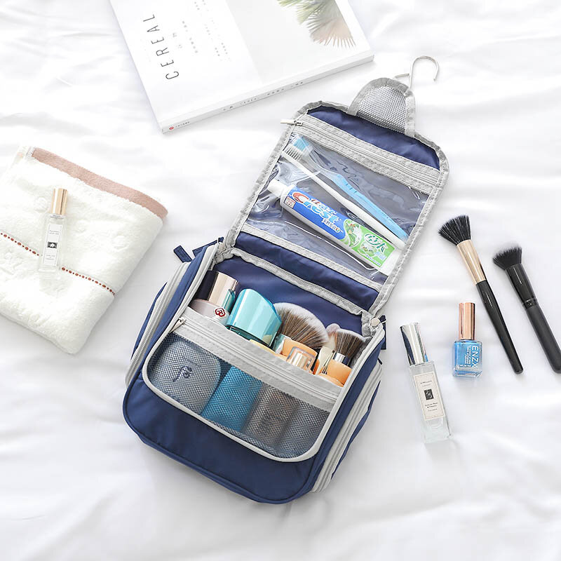 Atacado novo pendurado saco de higiene pessoal bolsa organizador de viagem para maquiagem produtos de higiene pessoal masculino e feminino acessórios de viagem com gancho 9010 #