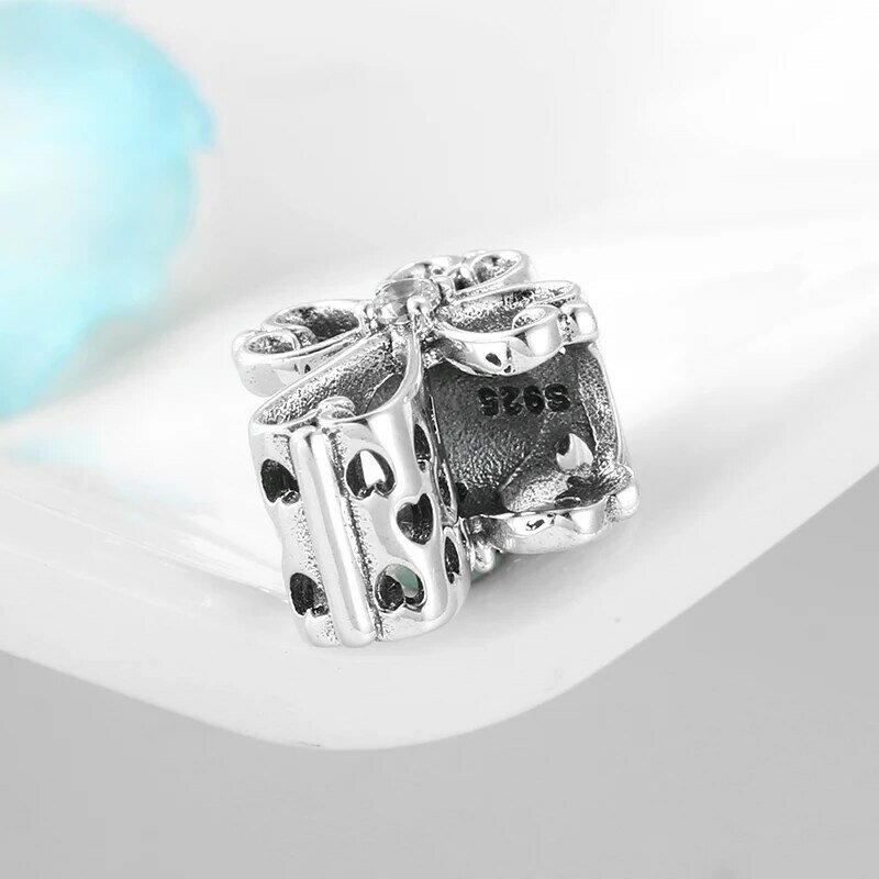 New High quality 925 Sterling Silver Hear Flower Shining Zircon beads Fit Original European Charm Bracelet Jewelry Making