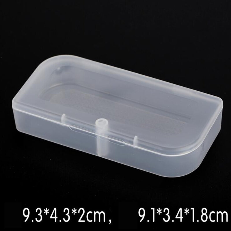 Elliptische Plastic Clear Transparante Opslag Elektronische Onderdelen Schroef Kralen Box Collectie Container Organizer