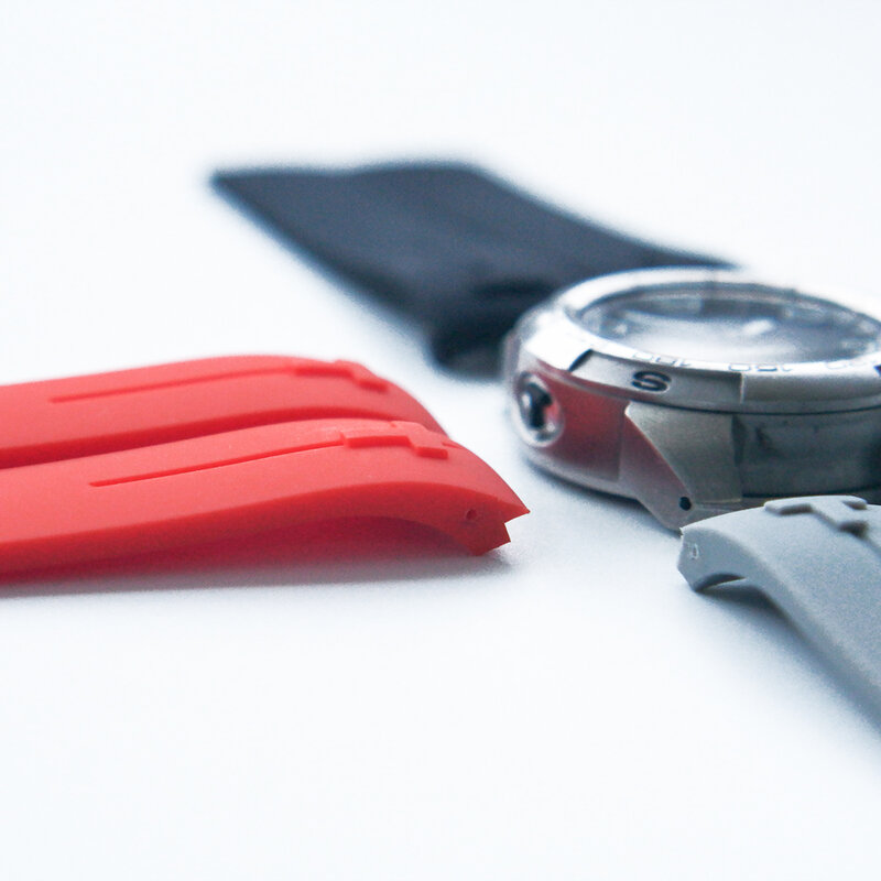 Gummi Armband für Tissot 1853 Uhr Strap Sport Touch T013420A T047420 T091 Solar Armband Silikon Armband 21mm Blau Grau