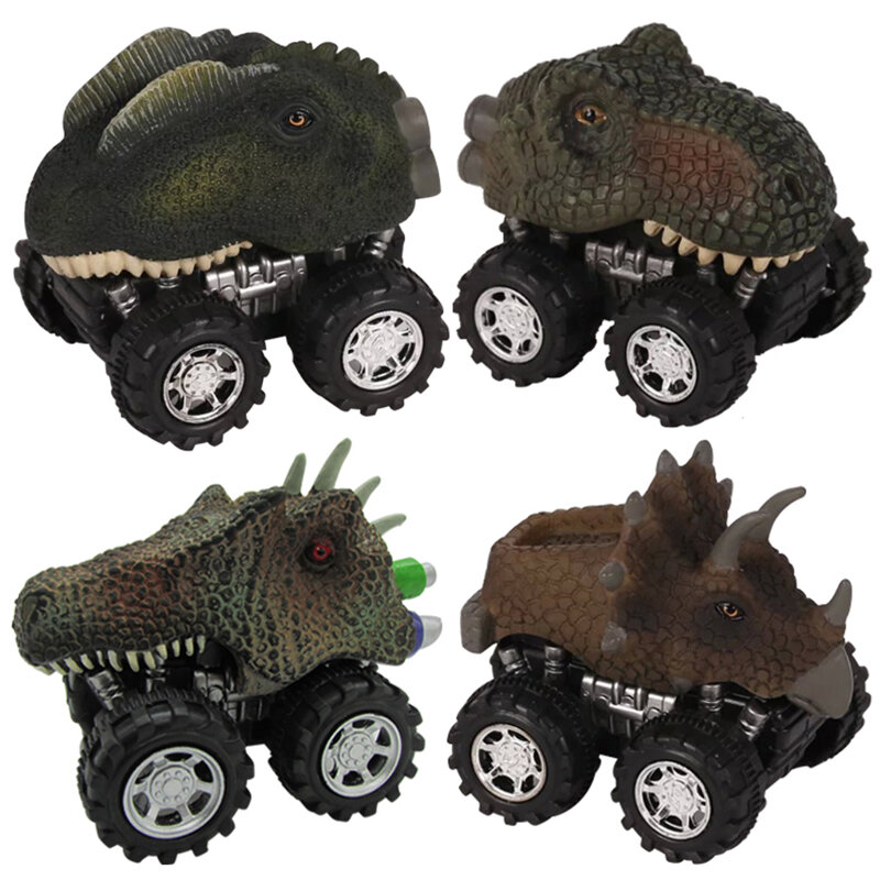 Baru Plastik Inersia Mainan Model Dinosaurus Mobil Mainan Mini Model Dinosaurus Mainan Mini Mobil Non-remote Control untuk Hadiah Anak-anak