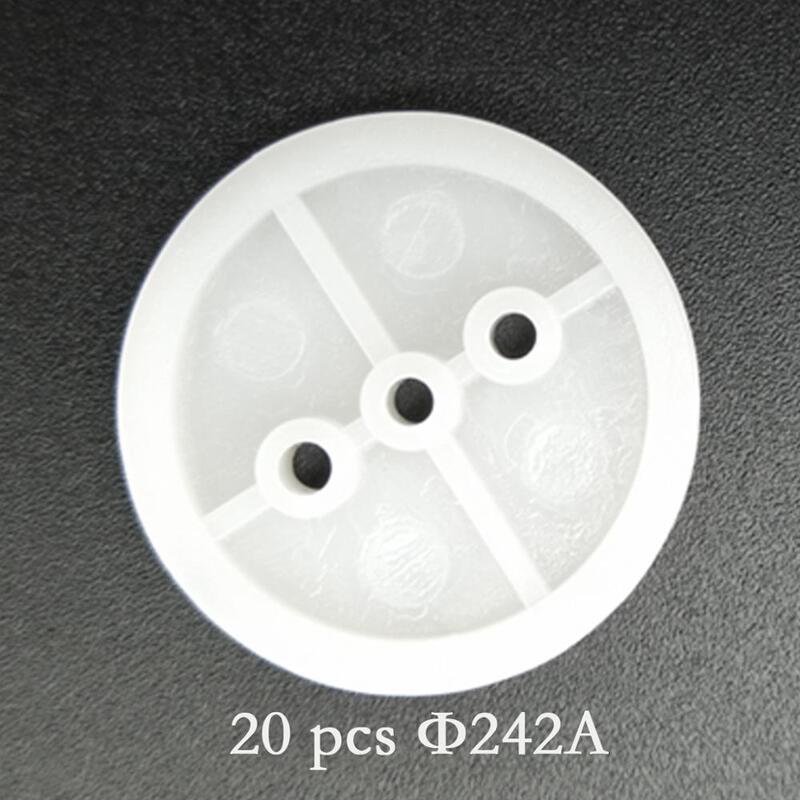 20pcs Synchronous Belt Triangle Plastic Pulley Wheel for DIY Toy Accessory