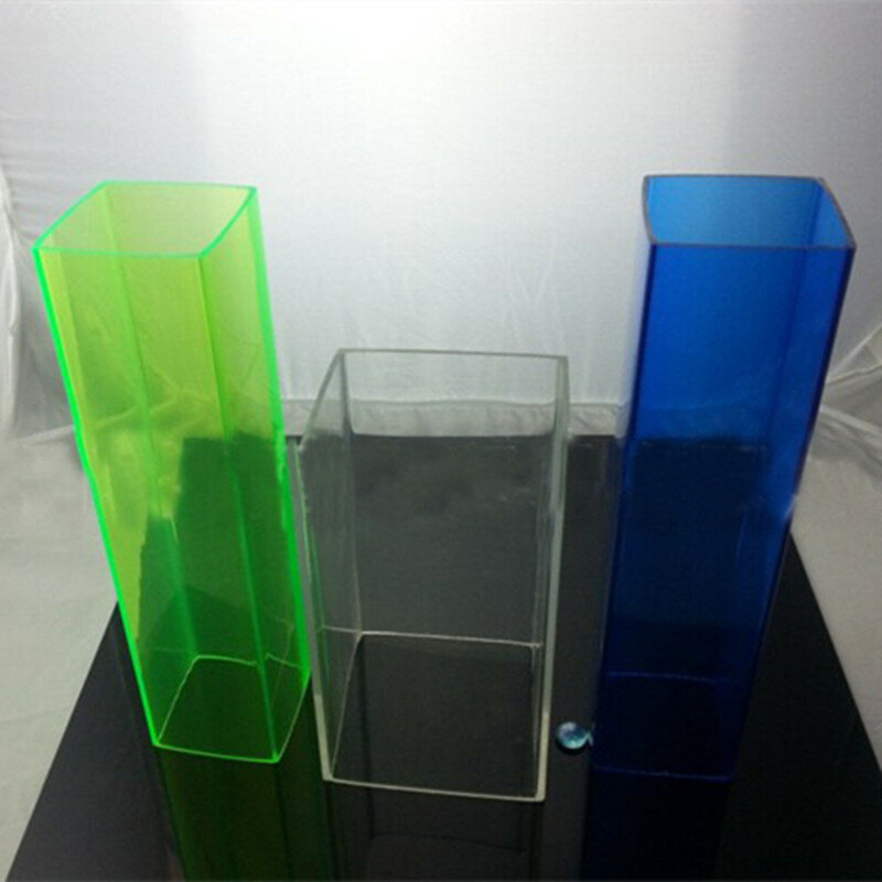 Campione tubo acrilico trasparente decorazioni per la casa LED PMMA plastica trasparente
