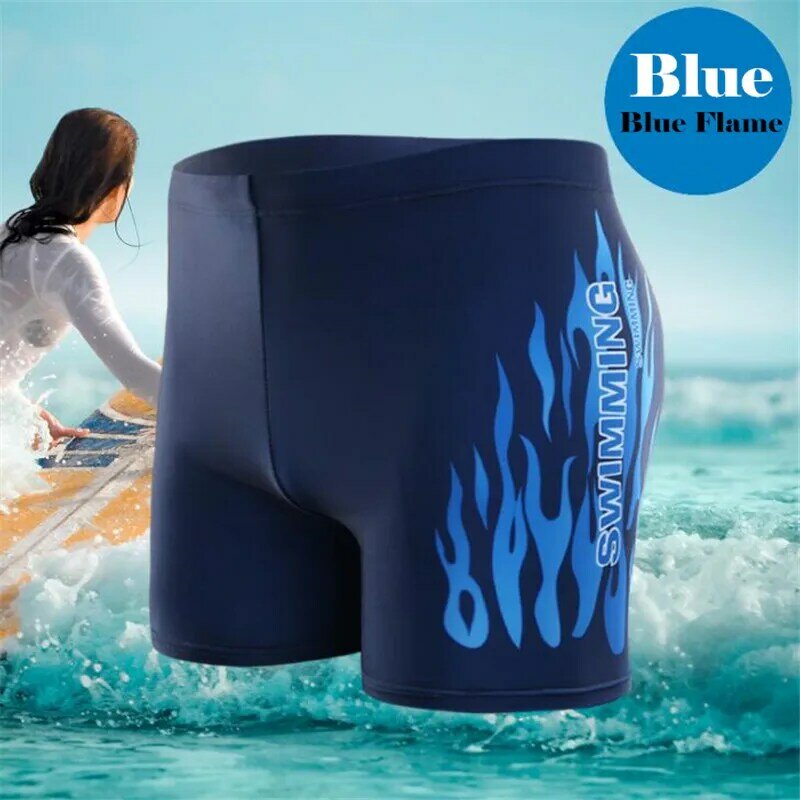 Мужские шорты для плавания 500p, гоночный купальный костюм, плавки, плавки для плавания, дышащая одежда для плавания, шорты с языками пламени, 4XL, большие ярды