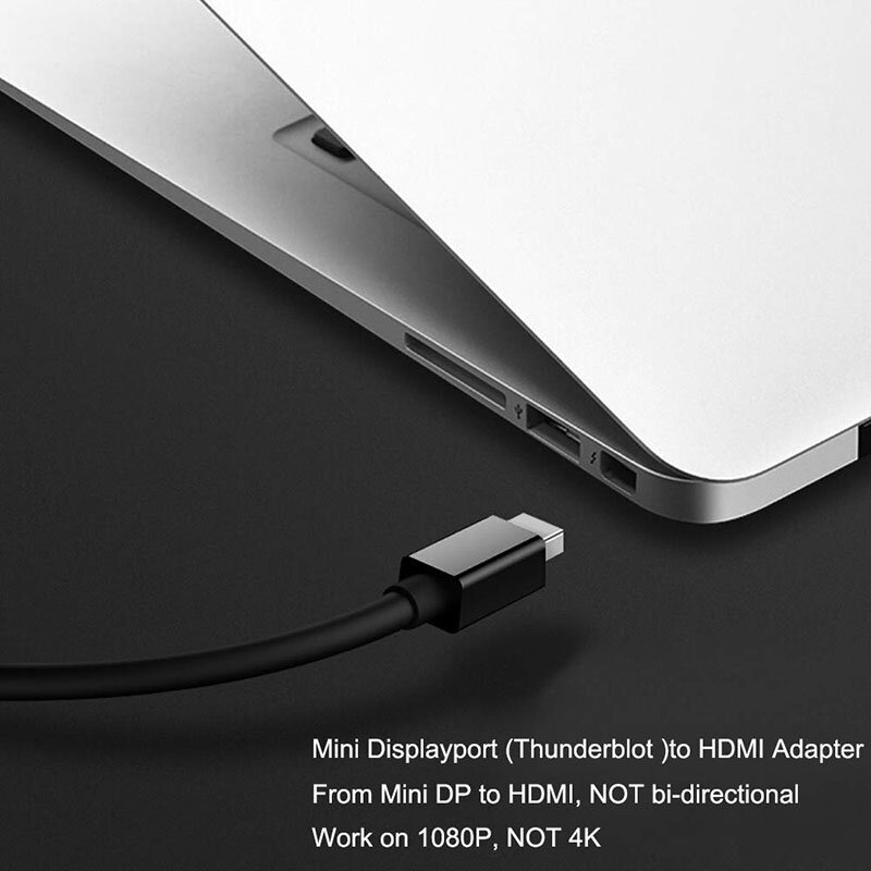 Mini DP Vers HDMI Câble Adaptateur pour Apple Mac Macbook Pro Air Notebook Écran DisplayPort Port DP Vers HDMI Convertisseur pour Thinkpad