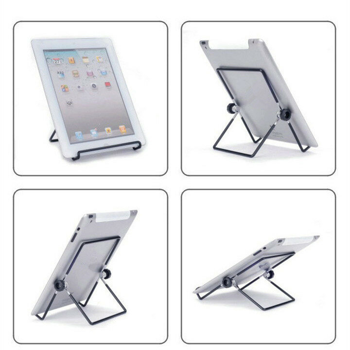 Soporte Universal de la tableta de aluminio de Fanshu para ipad samsung escritorio del teléfono inteligente soporte ajustable plegable del teléfono móvil