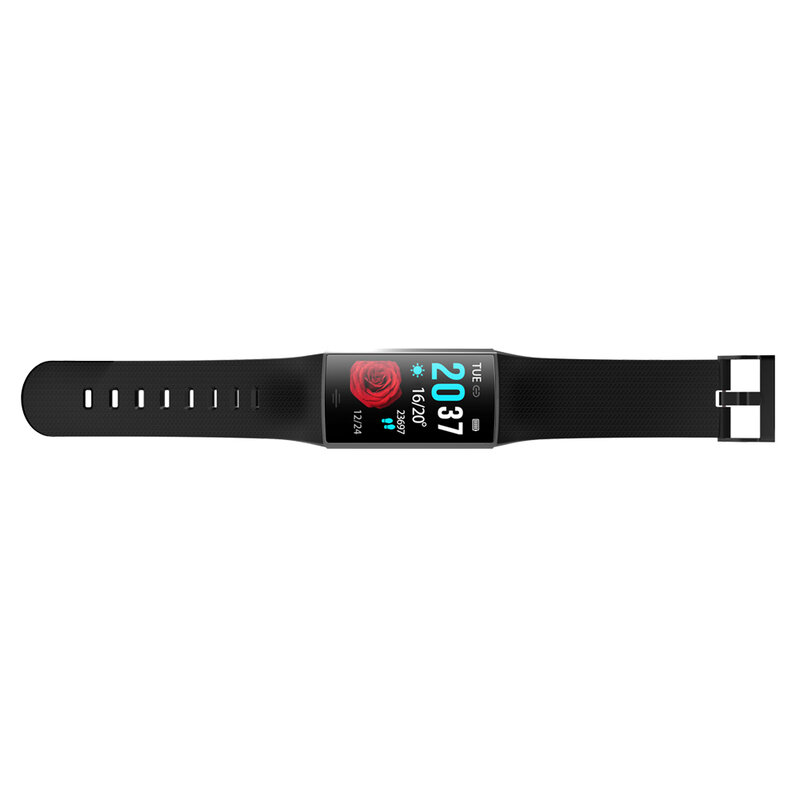 CY11 Smart Bracelet Fitness Tracker Heart Rate Blood Pressure Blood Oxygen Sleep Monitoring Music Waterproof Sports Watch