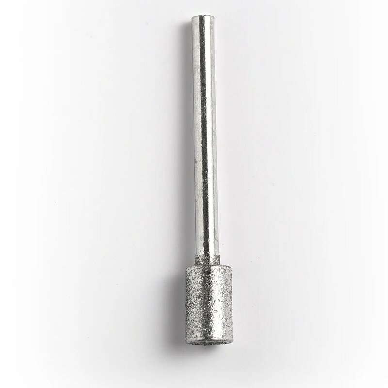 Grit120 3mm x 3mm/4/5/6/8/10mm Zylinder Diamant Schleifen grat Schleif Bits Polieren Schleifen Kopf Montiert Bits für Dremel