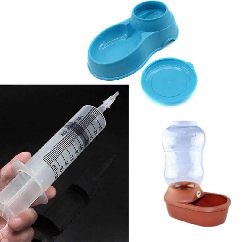 100/150ml Reusable Liquid Plus Water Plastic Needle Pet Feeder Tube Injection Syringe Large-capacity For Small Dogs Pet AB