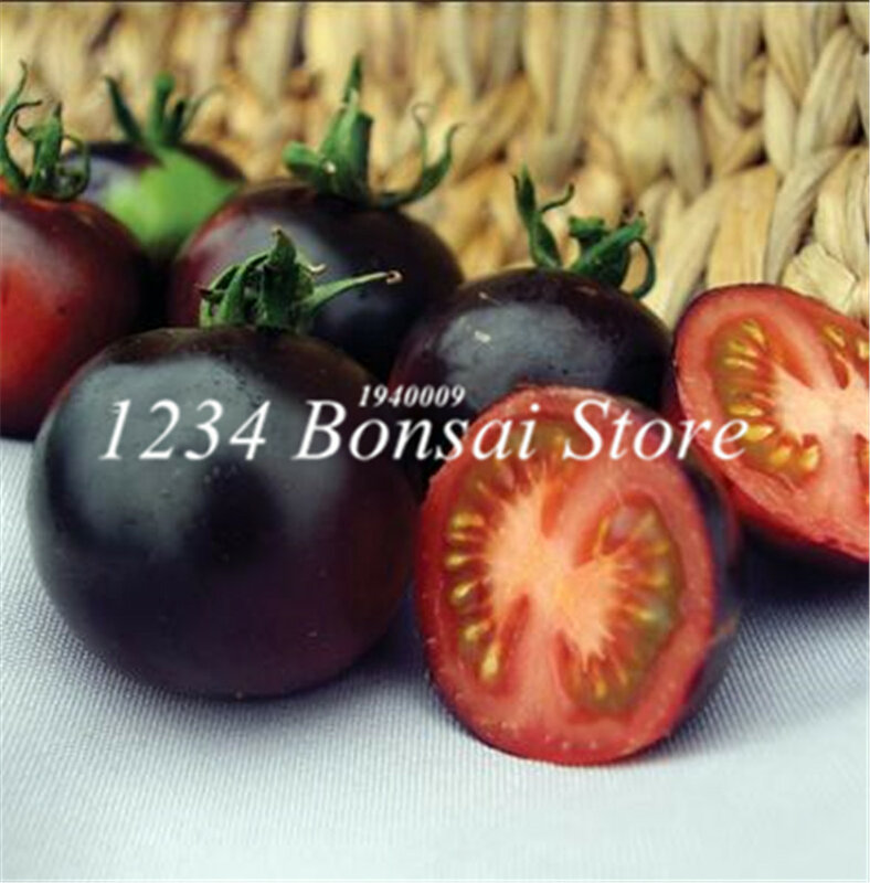 Sales! 200 pcs Tomato bonsai Balcony Fruits and Vegetables Plant Potted Bonsai Tomato Organic Ornamental Plants for Home Garden