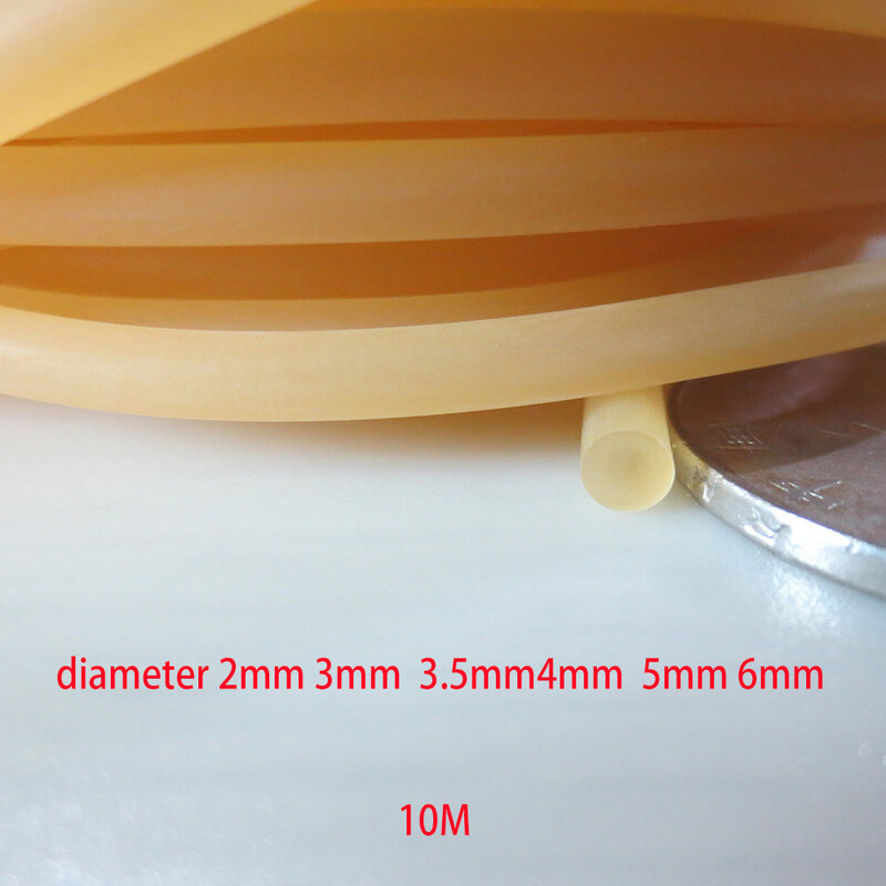 10M 고무 로프 직경 2 2.5 3mm 솔리드 탄성 낚시 로프 낚시 액세서리 낚시 장비에 대한 좋은 품질 고무 라인