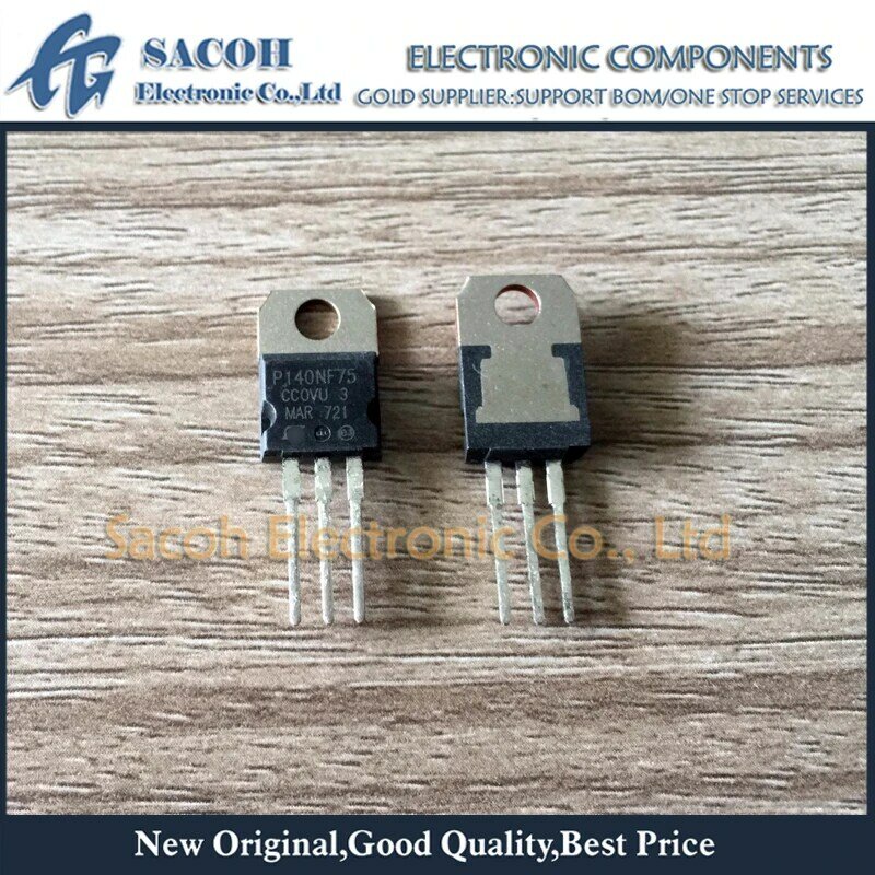 New Original 10PCS/Lot STP140NF75 P140NF75 140NF75 OR STP140NF55 P140NF55 OR STP140N6F7 STP140N8F7 TO-220 140A 75V Power MOSFET