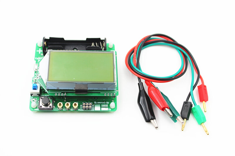 2016 Nuevo LCD 12864 Mega328 Transistor probador diodo Triode capacitancia LCR ESR medidor envío gratis