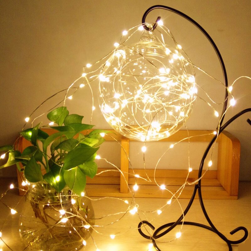 2m led string luz fio de cobre estrelado luzes de fadas dc5v alimentado por bateria micro led para festa de casamento natal nkd xmax