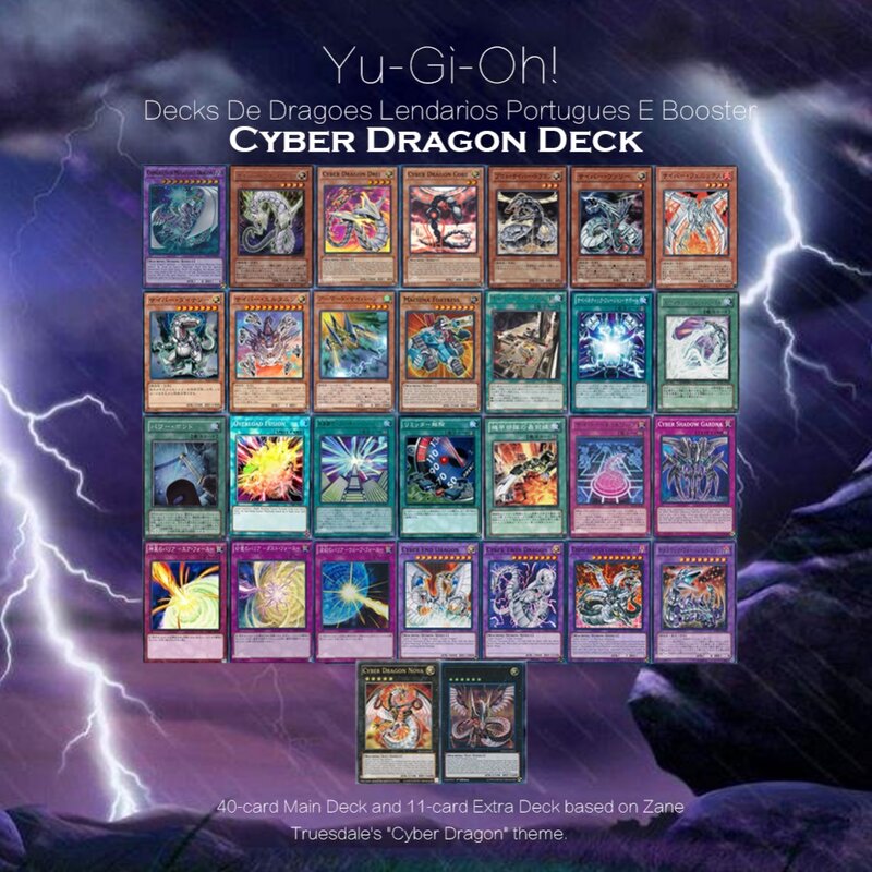 Juego de cartas coleccionables de Yu Gi Oh, the Legendary Dragon Decks, cartas de yu-gi-oh en inglés para caja de colección, unids/set de 153