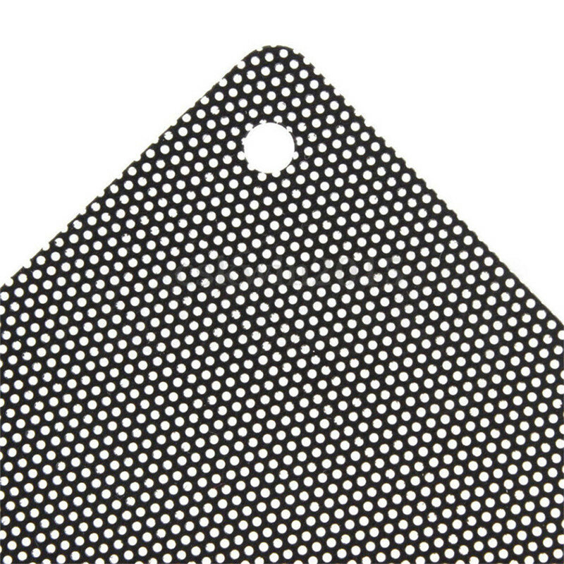 5 قطعة/1 قطعة 120 مللي متر Cuttable الأسود بولي كلوريد الفينيل الكمبيوتر مروحة الغبار تصفية الغبار كيس شبكة الكمبيوتر