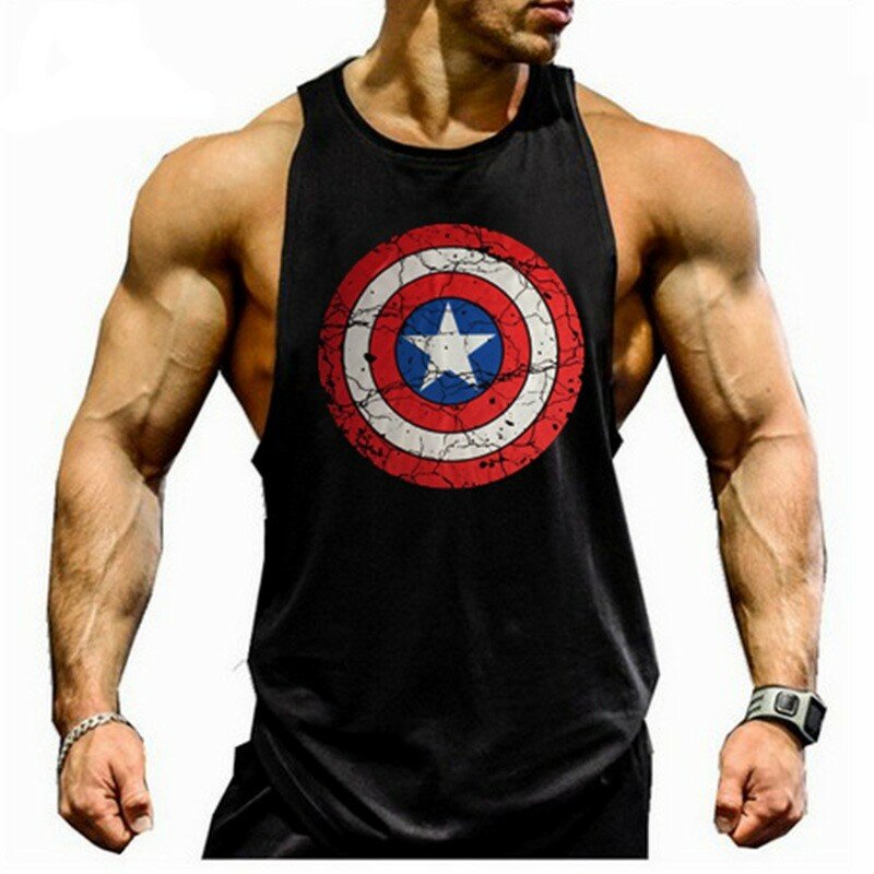 Muscleguys Cotton Gyms Tank Tops Men Sleeveless Tanktops For Boys Bodybuilding Clothing Undershirt Fitness Stringer Golds Vest