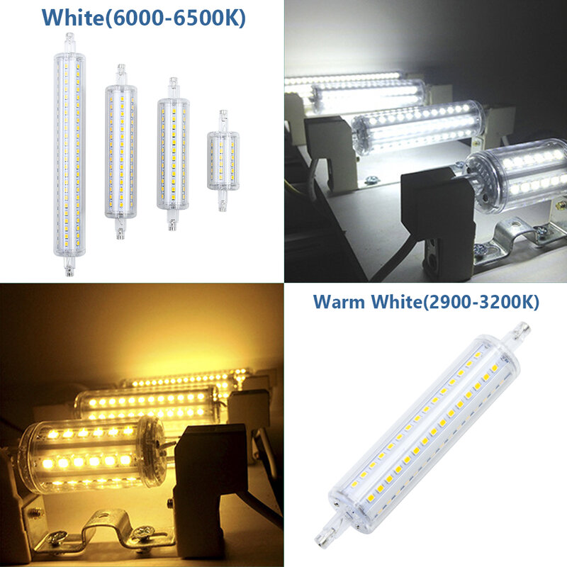 5W 10W 12W 15W R7S ściemniania LED żarówka kukurydza 360 stopni emitująca światło poziome wstaw światła Blulbs AC110V 220V