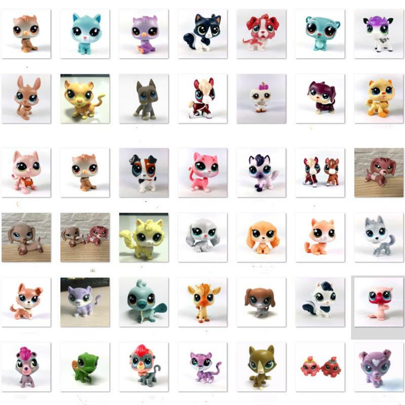 BIXE LPS Cat Pet Shop Toy Short Hair Cat Great Dane Dachshund Collie Figure Collection Classic Pet Cosplay Action Kids Toy Gifts