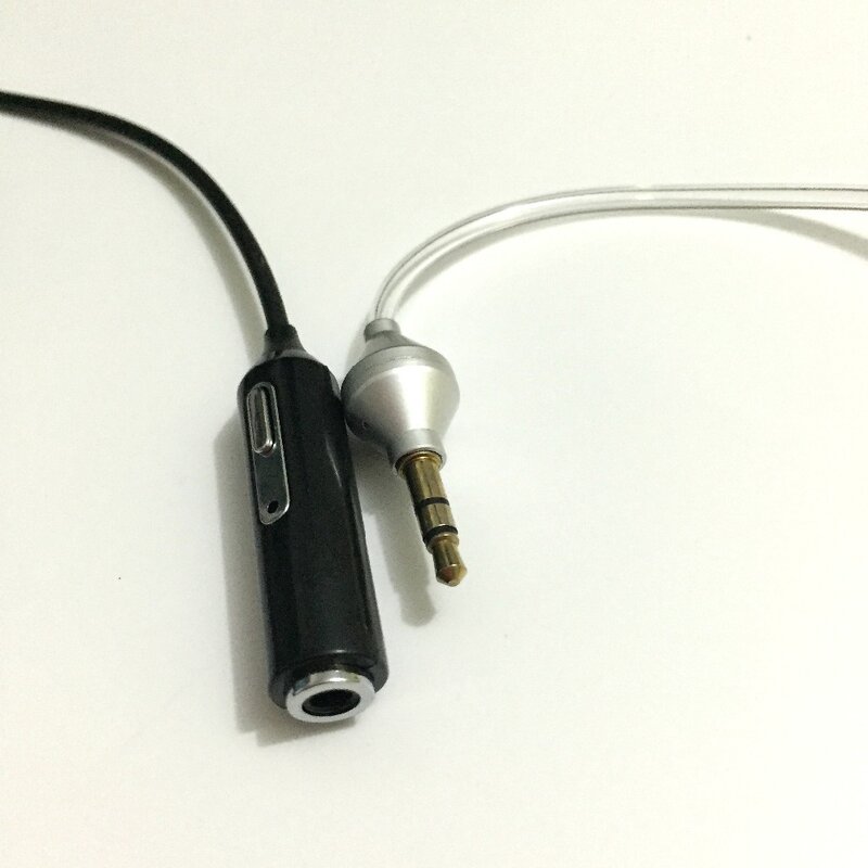 2 in 1 K stecker Flexible Akustische Rohr PTT MIC 2-pin Hörer Headset für Kenwood Baofeng TYT Radio 3,5mm für moblie telefon