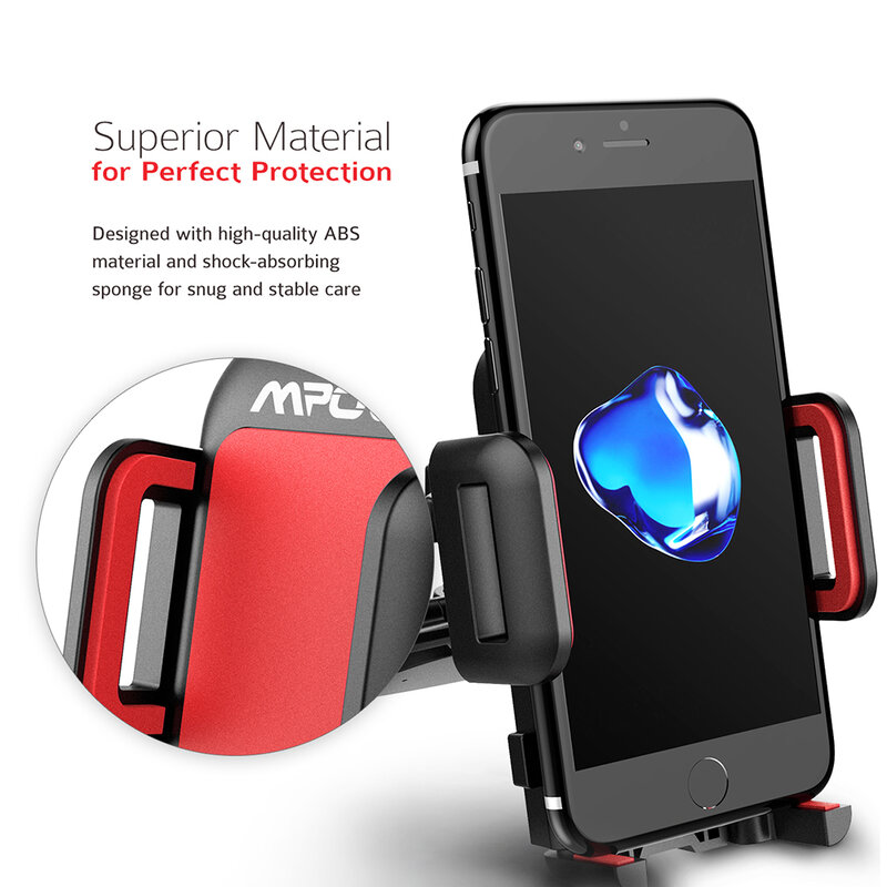Mpow CA051 Car Phone Holder Universal CD Slot Car Mount One-touch Cradle Stand With 360 Degree Rotation For 4-6 Inch Smartphone