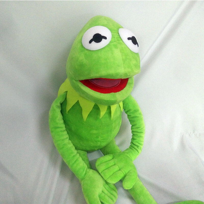 Kermit-muñecos de peluche para niños, muñecos de juguete, marionetas de mano, mochila, regalos de cumpleaños para Navidad