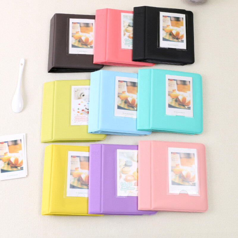Kabur Permen Warna 64 Mengantongkan 3 Inci Polaroid Photo Album untuk Polaroid PIC-300P, fujifilm Instax Mini 70 7S 8 25 50S 90 Film Z2300