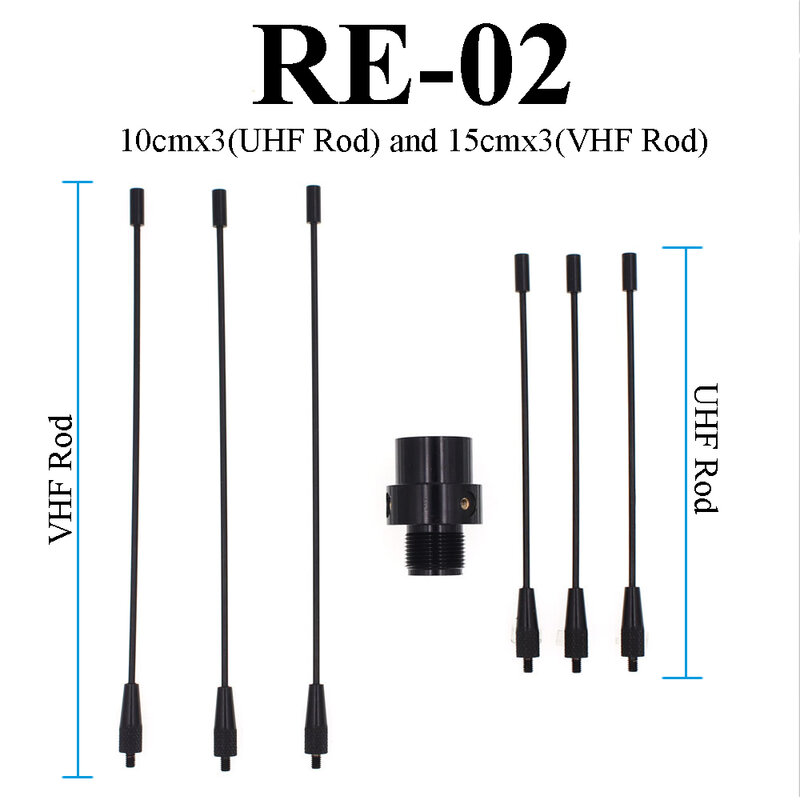 Nagoya RE-02 Antena UHF-F 10-1300M Hz Antena Tanah Redical untuk Mobil Mobile Radio Memperkuat Omnidirectional Antena