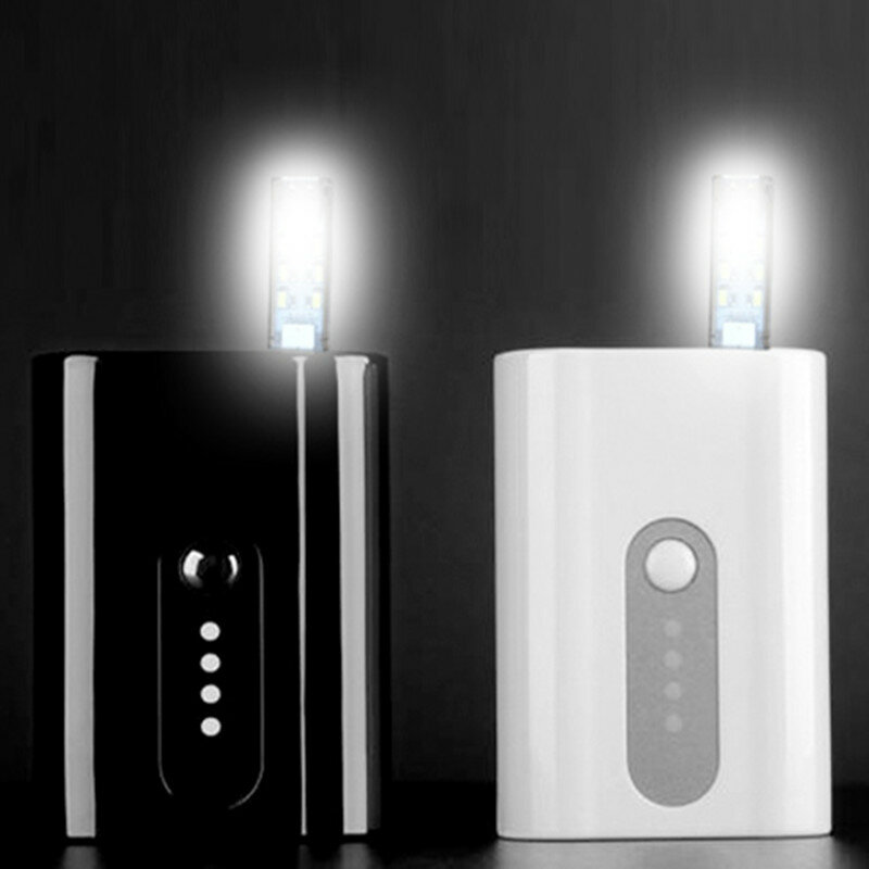 YIYANG-miniluz de noche LED USB de doble cara para niños, lámpara de bolsillo con bombilla, 2SMD, 12SMD