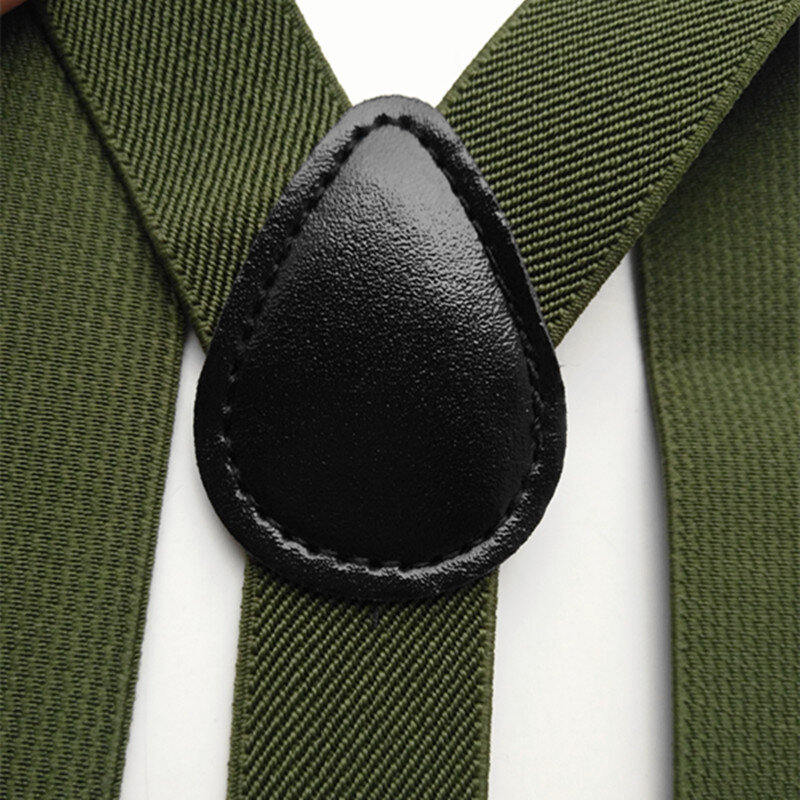 BD003-แฟชั่นสีเขียวชุด Unisex เด็ก Suspenders 3 คุณภาพสูงคลิปผู้ใหญ่ Y ด้านหลังเด็ก Bracs