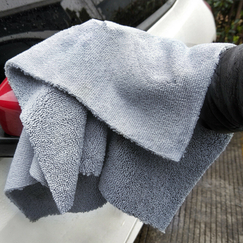 12PCS 400GSM 40x40cm Super Thick Plush Edgeless Microfiber Towels Car Care Cleaning Cloths Microfibre Polishing Detailing Drying