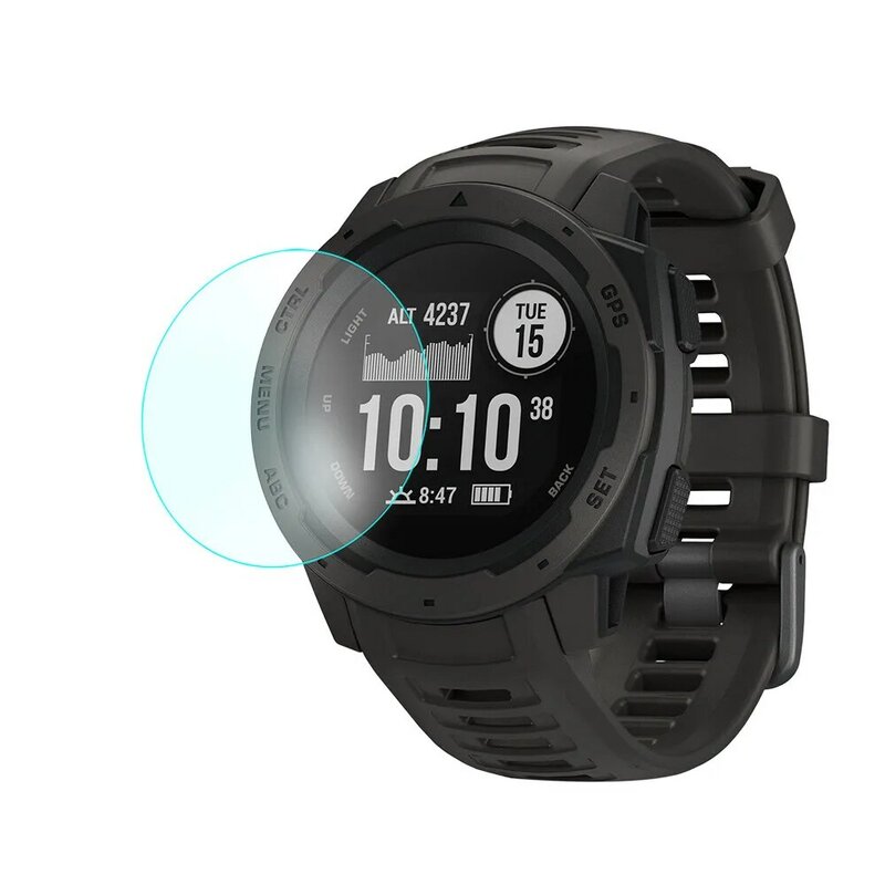 Dla Garmin instynkt zegarek folia ochronna ze szkła hartowanego pełne pokrycie dla Garmin instynkt smart Watch ekran HD folia ochronna