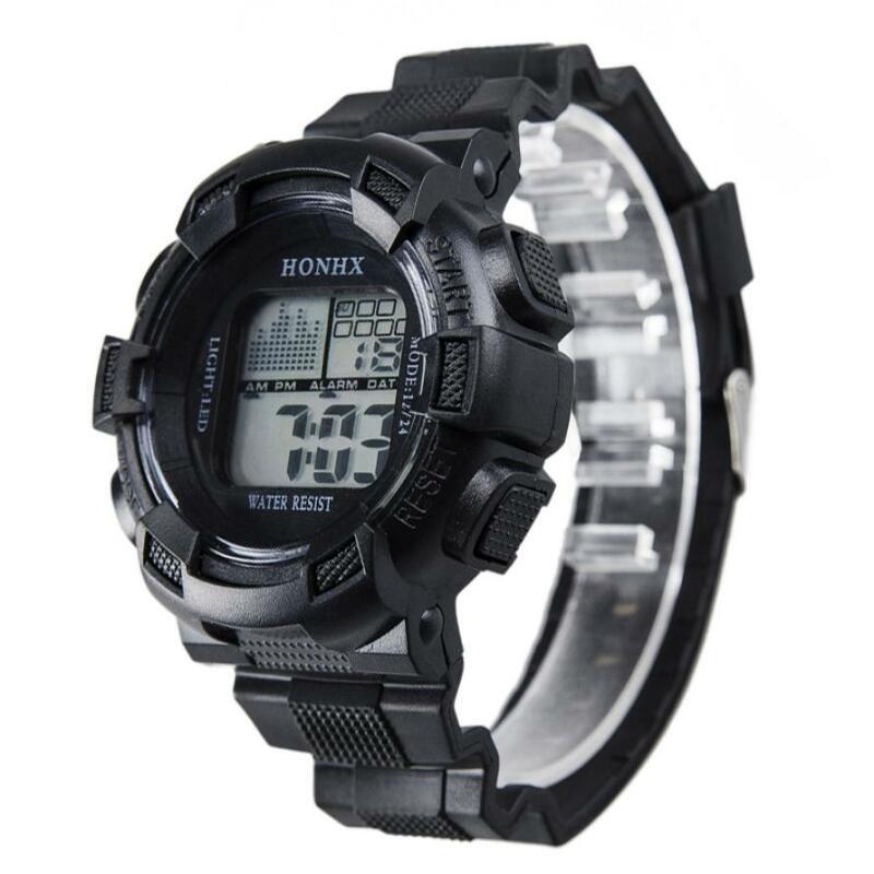 Mode hommes numérique LED analogique Quartz alarme Date sport montre-bracelet Relogio Masculino Erkek Kol Saati montre hommes