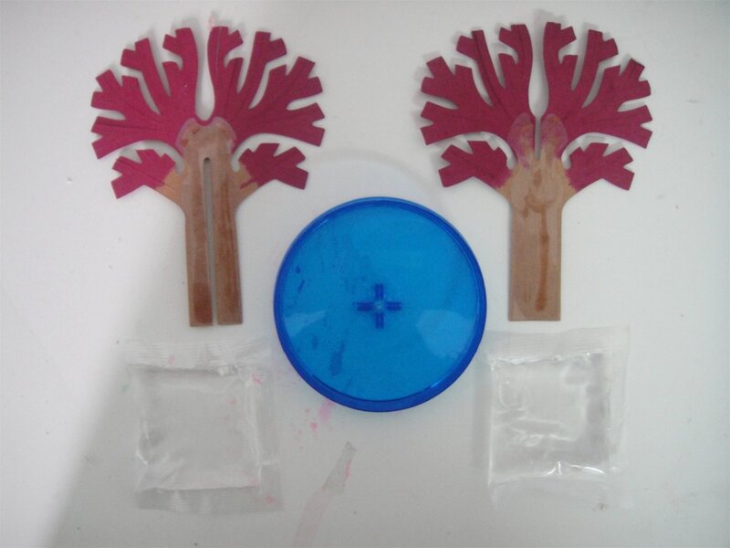 Papel mágico visual rosa japonês, 2 peças, 2019 14hx11wcm, árvore de cultivo japonês, flor de cerejeira, brinquedos educativos para crianças