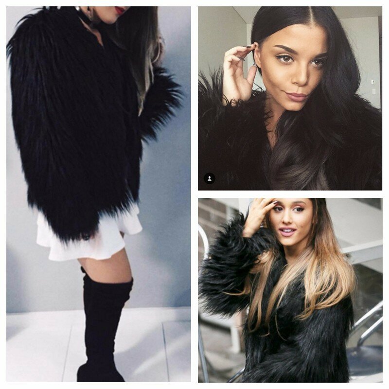 BKLD elegancka rozmyta damskie sztuczne futro Streetwear 2024 nowa jesień zima ciepły płaszcz damski jednolity kolor kurtka damska