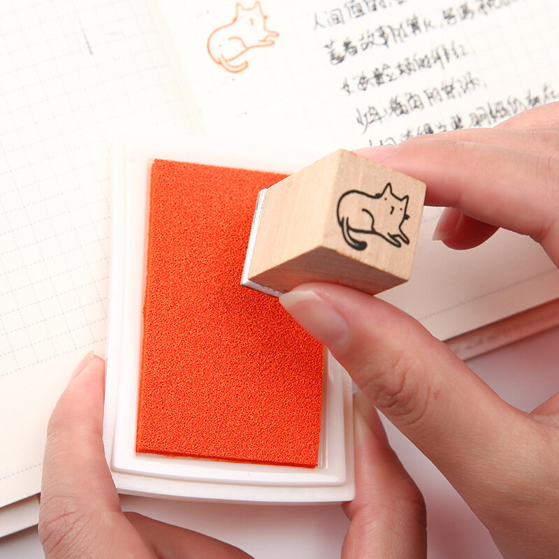 15 colors Ink Pad Scrapbooking Colorful Inkpad Stamp Sealing Decoration Fingerprint Stencil Card Making DIY Crafts
