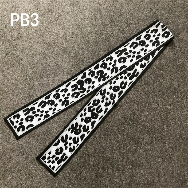 Bufanda de seda con estampado de leopardo para mujer, pañuelo femenino de marca de lujo, a la moda, 2023